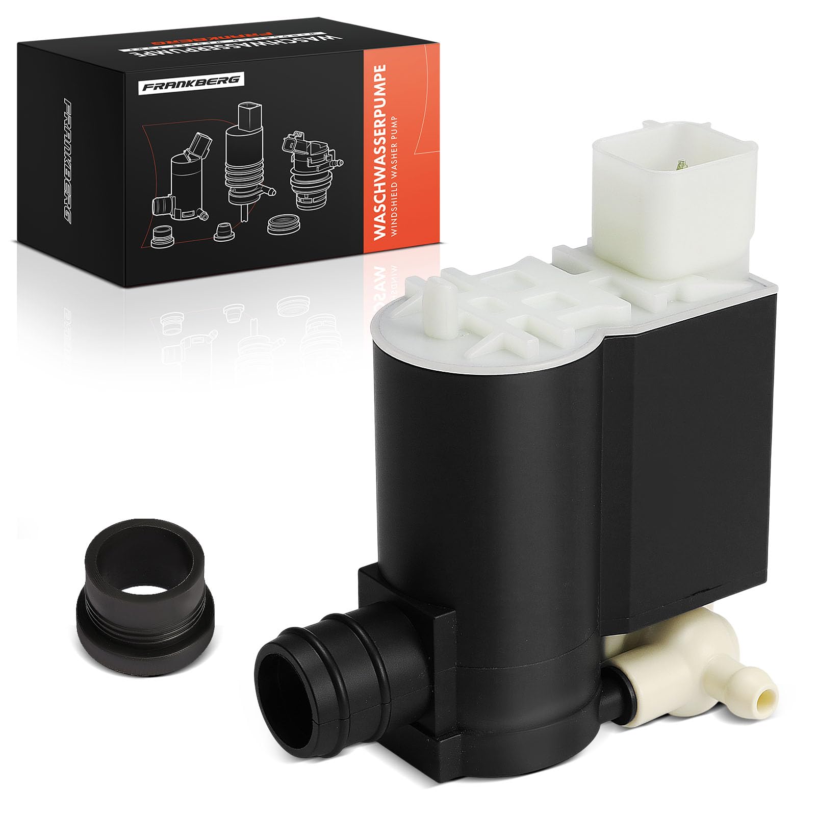 Frankberg Windscreen Washer Pump Windshield Front Rear 3-Pin Compatible with i30 FD i10 PA iX20 JC Venga YN Picanto SA Replace# 9851025100