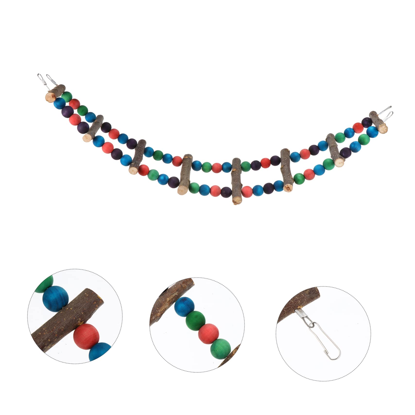 VANZACK 2stücke Kletterspielzeug Buntes Nibbling Spielzeug Für Haustiervögel Lange Kletterleiter Und Kauwerkzeug Für Wellensittiche Nymphensittiche Und Ähnliche Vögel