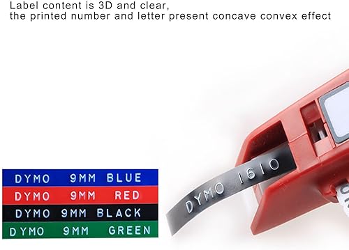 Vista 5 de Embossing el Machine, Número claro Leer el hacer la máquina de gofrado, una mano, conveniente para los Els (M1610 rojo)