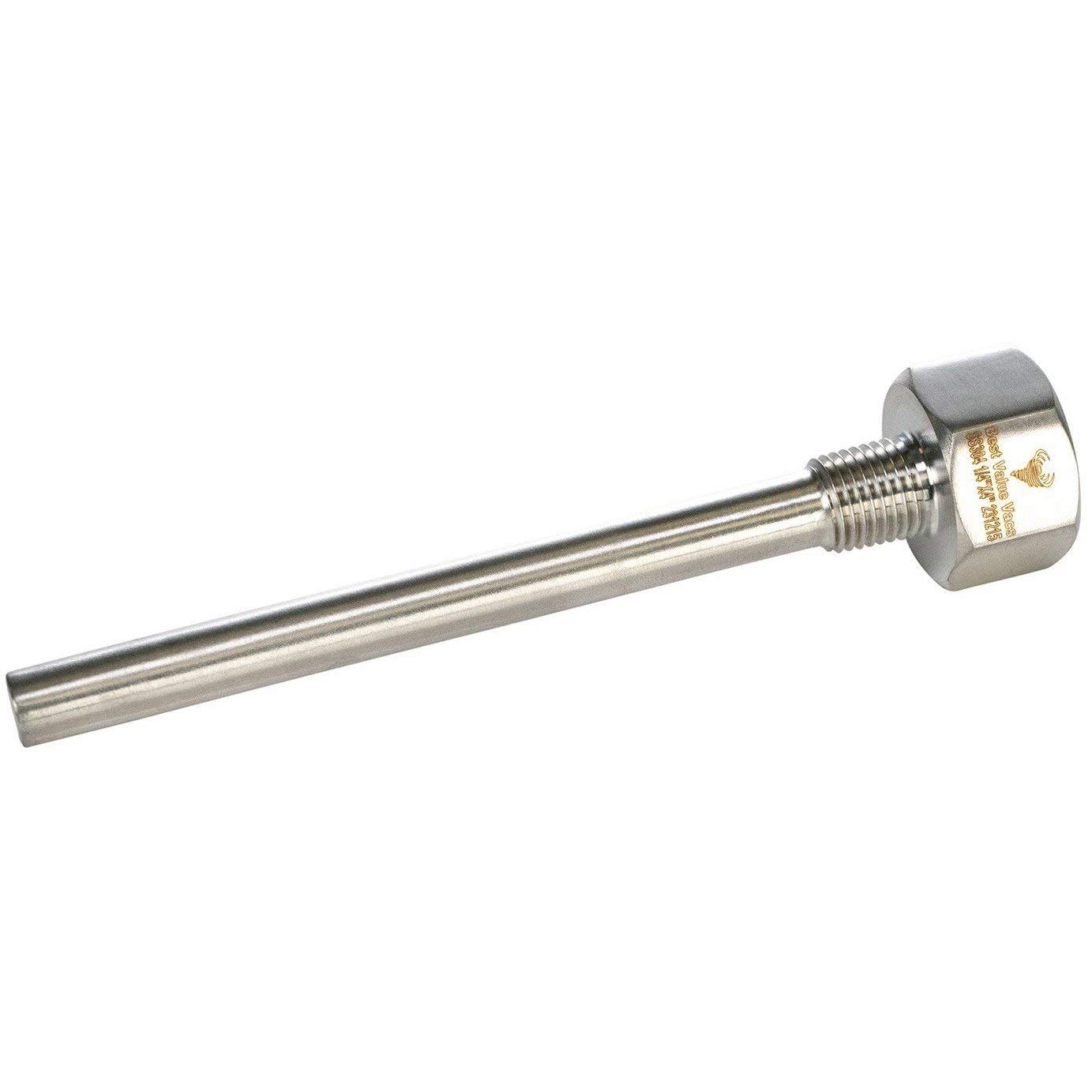 BVV 1/4" NPT Stainless Steel Thermowell Size 3"