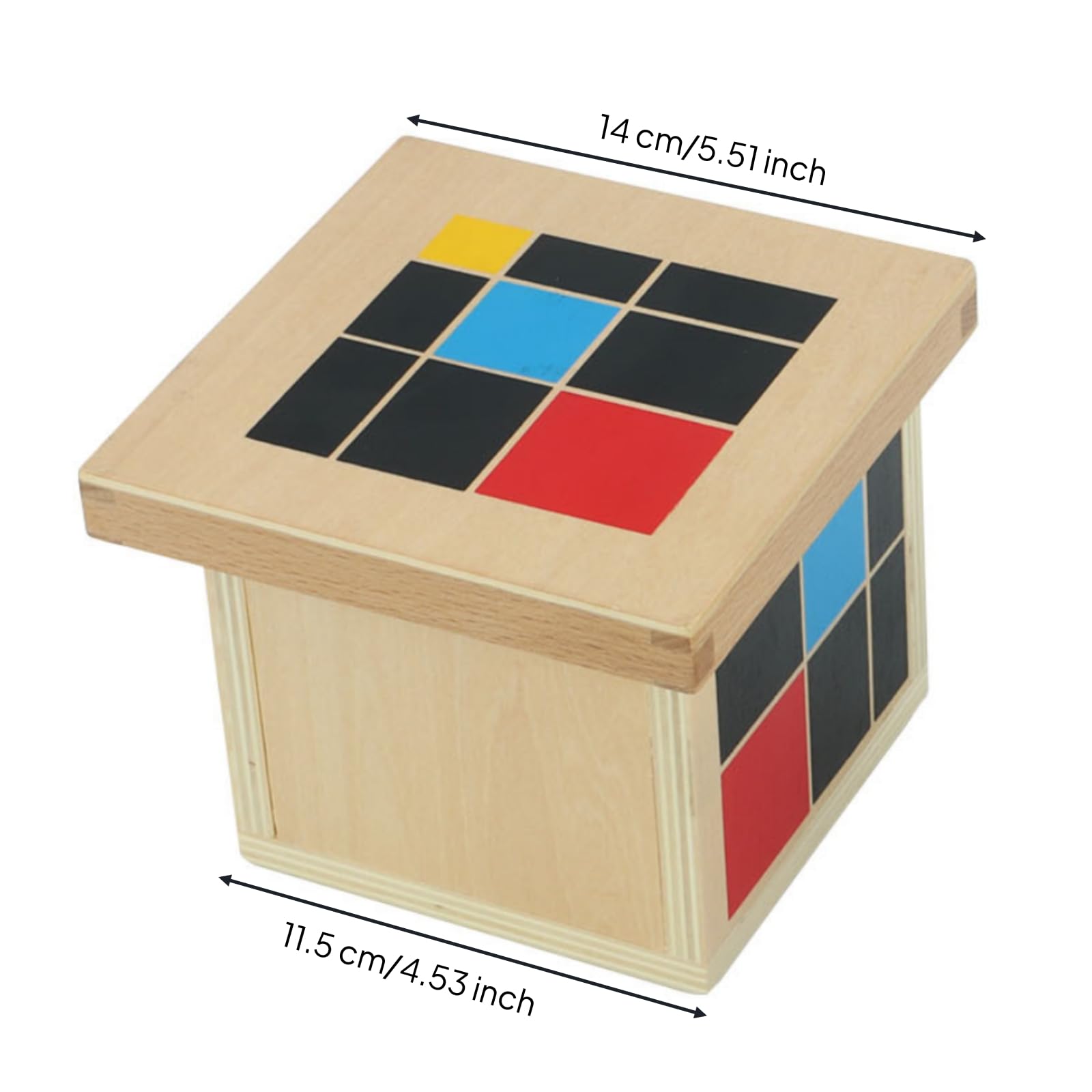 Cubo Educativo Geométrico Cubo con Tapa Multicolor Juguete Educativo para