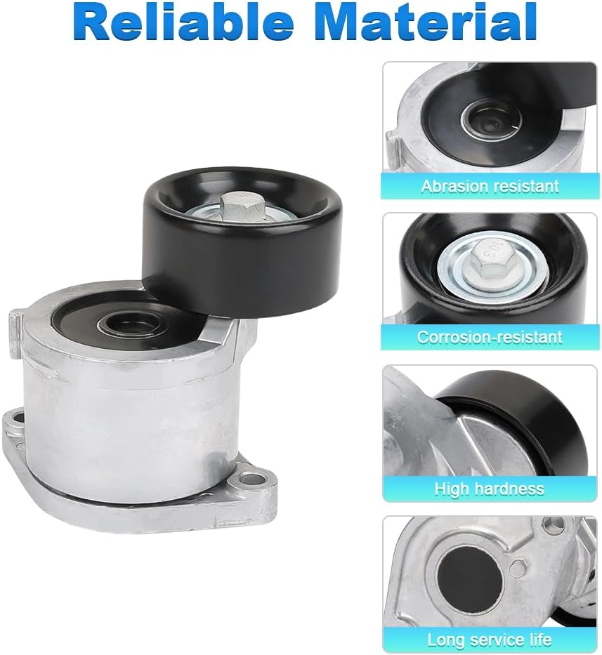 Belt Tensioner Assembly Compatible with Kia Optima Sorento 2016-2020, Sportage 2017-2020, Hyundai Santa Fe Santa Fe Sport Sonata Tucson 2019-2020 Replacement for 252812GGB3 252812GGB1