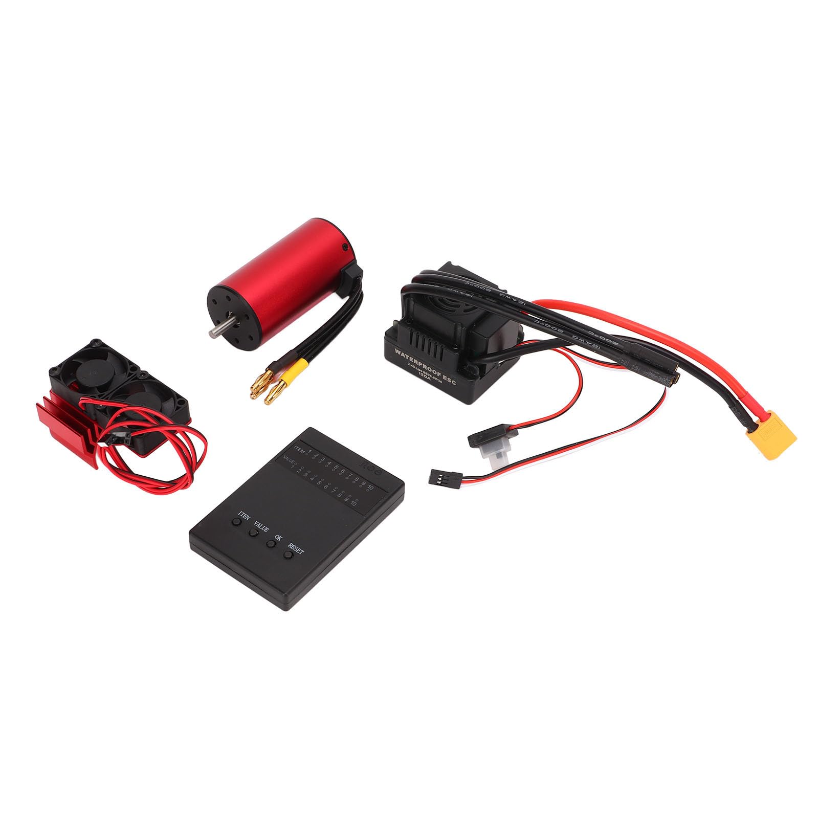 Alomejor Zestaw Silnika Bezszczotkowego RC 2650KV 120A ESC do Samochodu