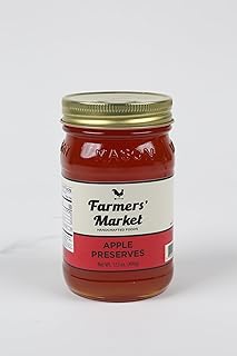 Farmers' Market Apple Preserves, Apple Jelly Spread with Apples and Spices, Gluten-Free and Trans-Fat Free, No Corn Syrup, Preservatives, or MSG, 16.5 oz
