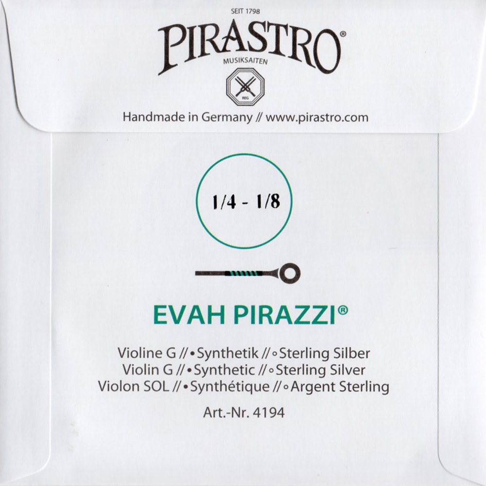 Pirastro エヴァピラッツィ D線 G線 バイオリン弦 エヴァ・ピラッツィ E(SS),A,D,G線セット