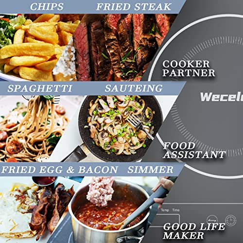 Portable Single Induction Cooktop Hot Plate Countertop Burner Cooker 1 Burner, 1800W, 9 Power Levels, 10 Temp Levels, Timer, Auto-Shut-Off, Touch Panel, LED Display, Child Safety Lock, Black - Image 5