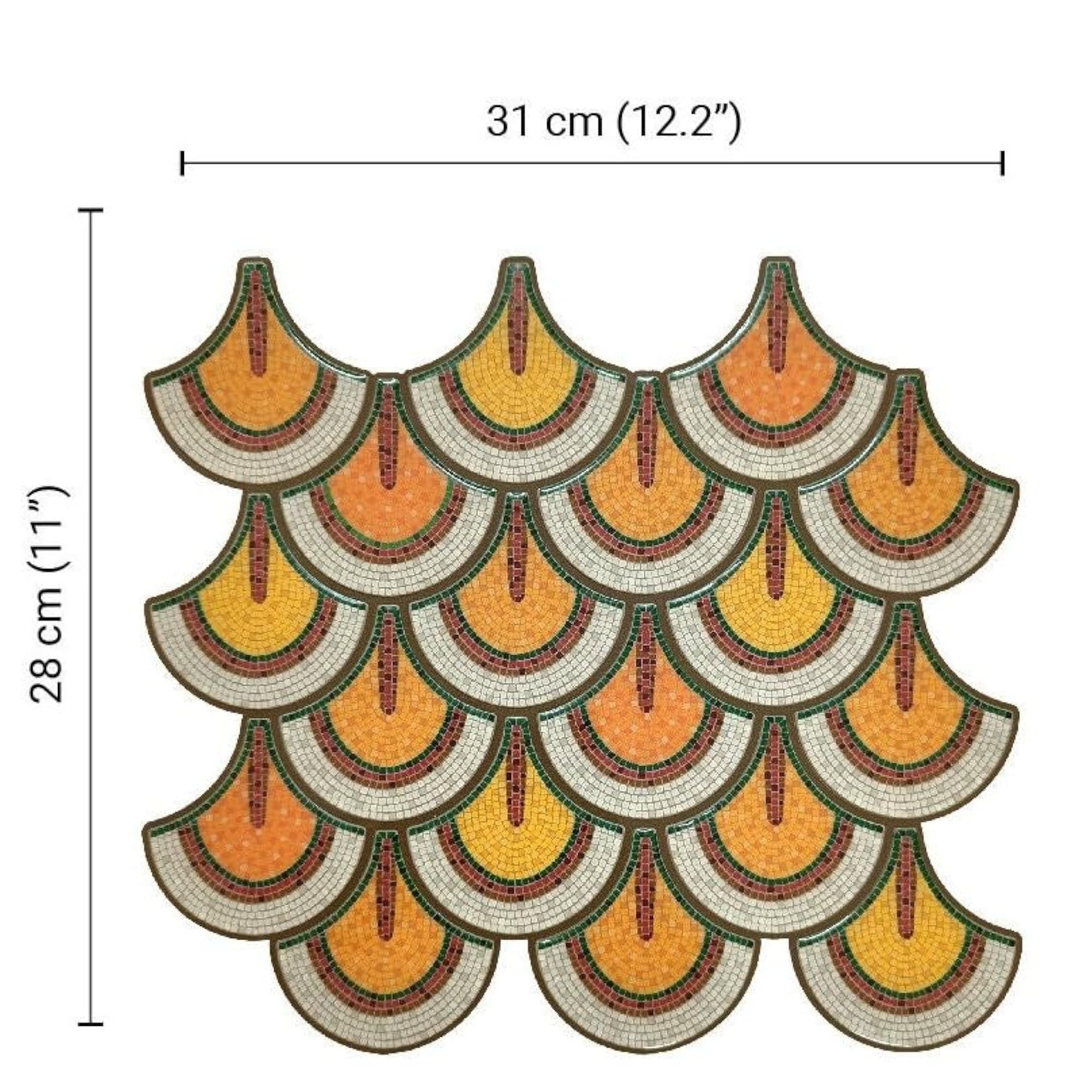 3D Peel and Stick Backsplash Self Adhesive Tiles in Moroccan Style