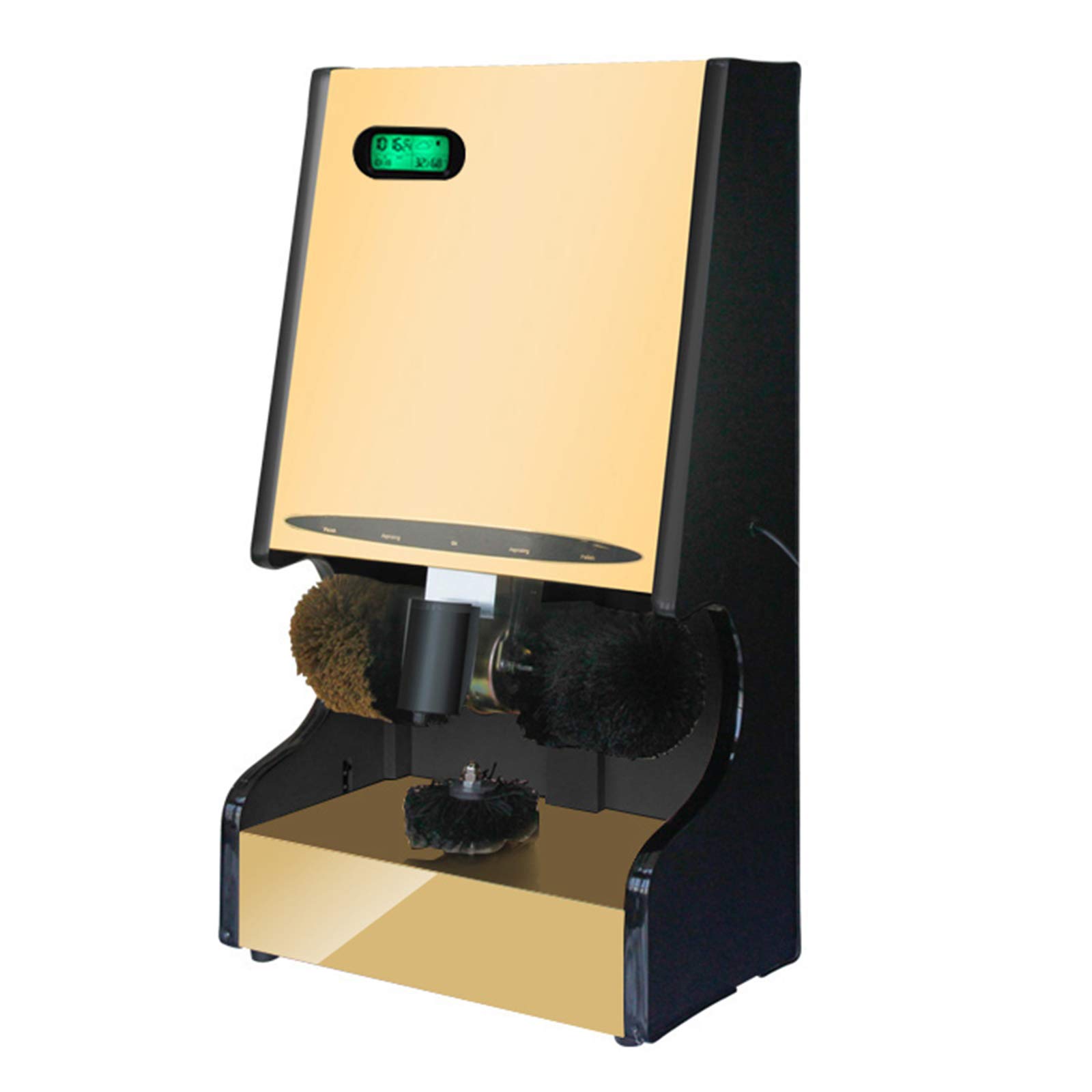 Automatische Induktion Schuhpolierer, 185W 1200RPM Staubentfernung Polieren Ölen Energiesparend Geräuscharm für Büro Hotel Bank Zuhause