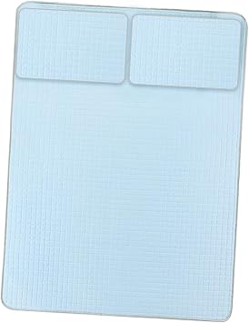 Cooling Mattress Pad Latex Cooling Mat for Hot Sleeper, Comfortable Washable Cool Mat Cooling Body Pad Mattress Topper, Blue 2.0mx2.2 MetersBlue 2.0mx2.2m