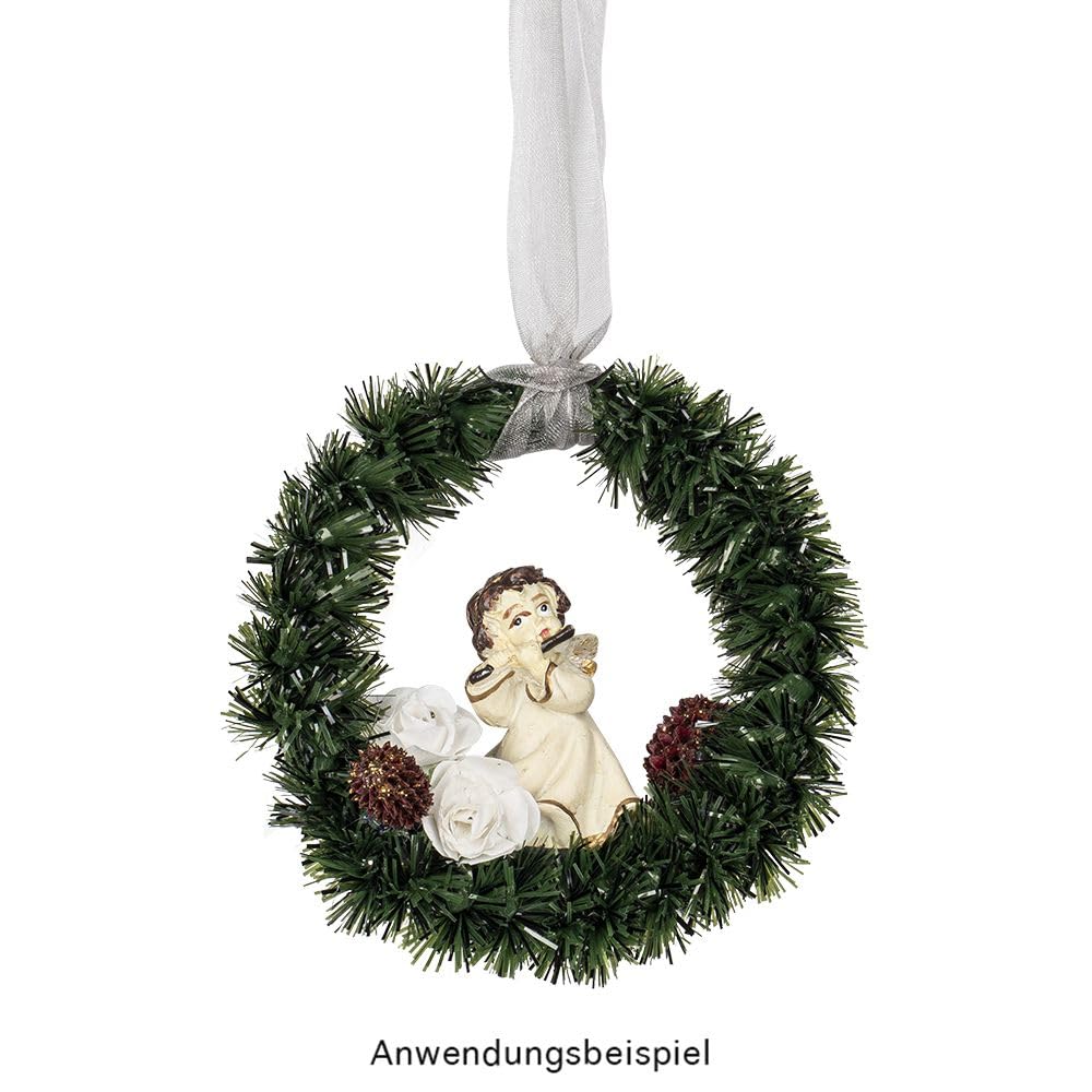Ideen mit Herz Anelli in plastica | bianco | Anelli per acchiappasogni | Macramè | Gemme da decorare ulteriormente | Ø interno 7,7 cm, Ø esterno 8,2 cm, 6 mm di spessore | 10 pezzi
