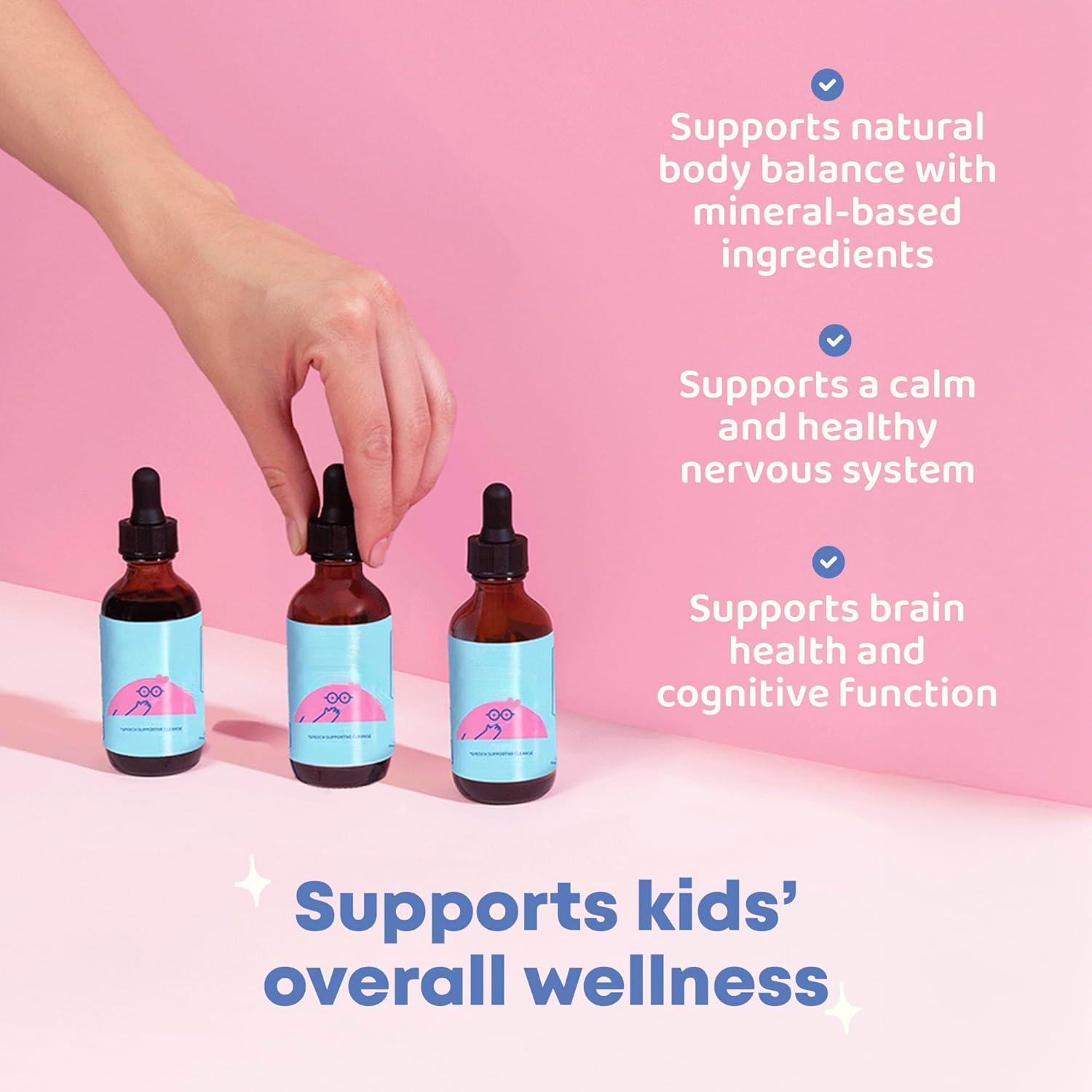 (2 bottiglie) GOCCE PER BAMBINI, nutrimento quotidiano liquido naturale per bambini, supporta la crescita, la parola e il benessere quotidiano generale