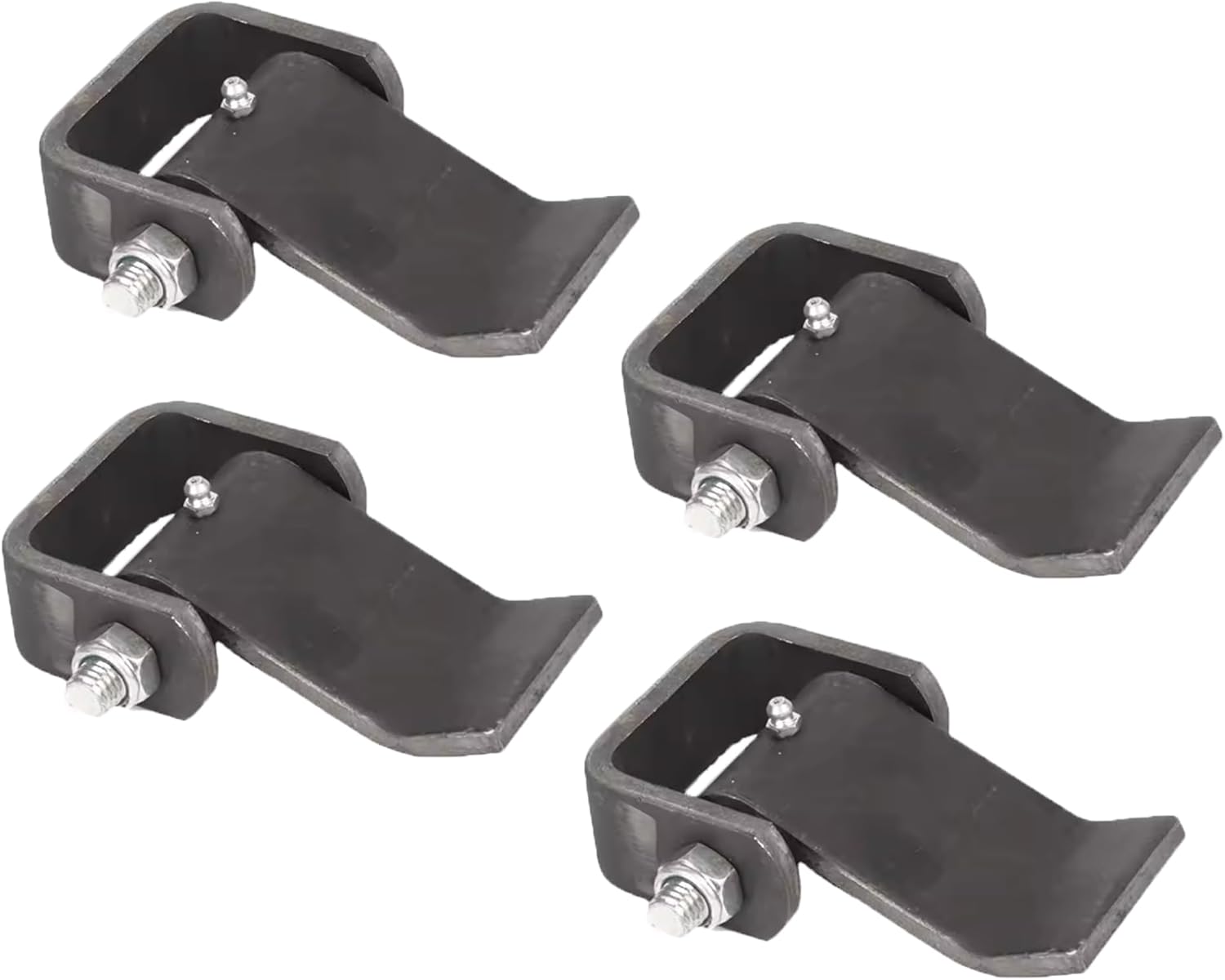 HLMOptimo Weld on Trailer Hinges Heavy Duty Greaseable Dump Trailer Trucks Gate Door Hinge, Strap Style Short Leaf 4 pcs