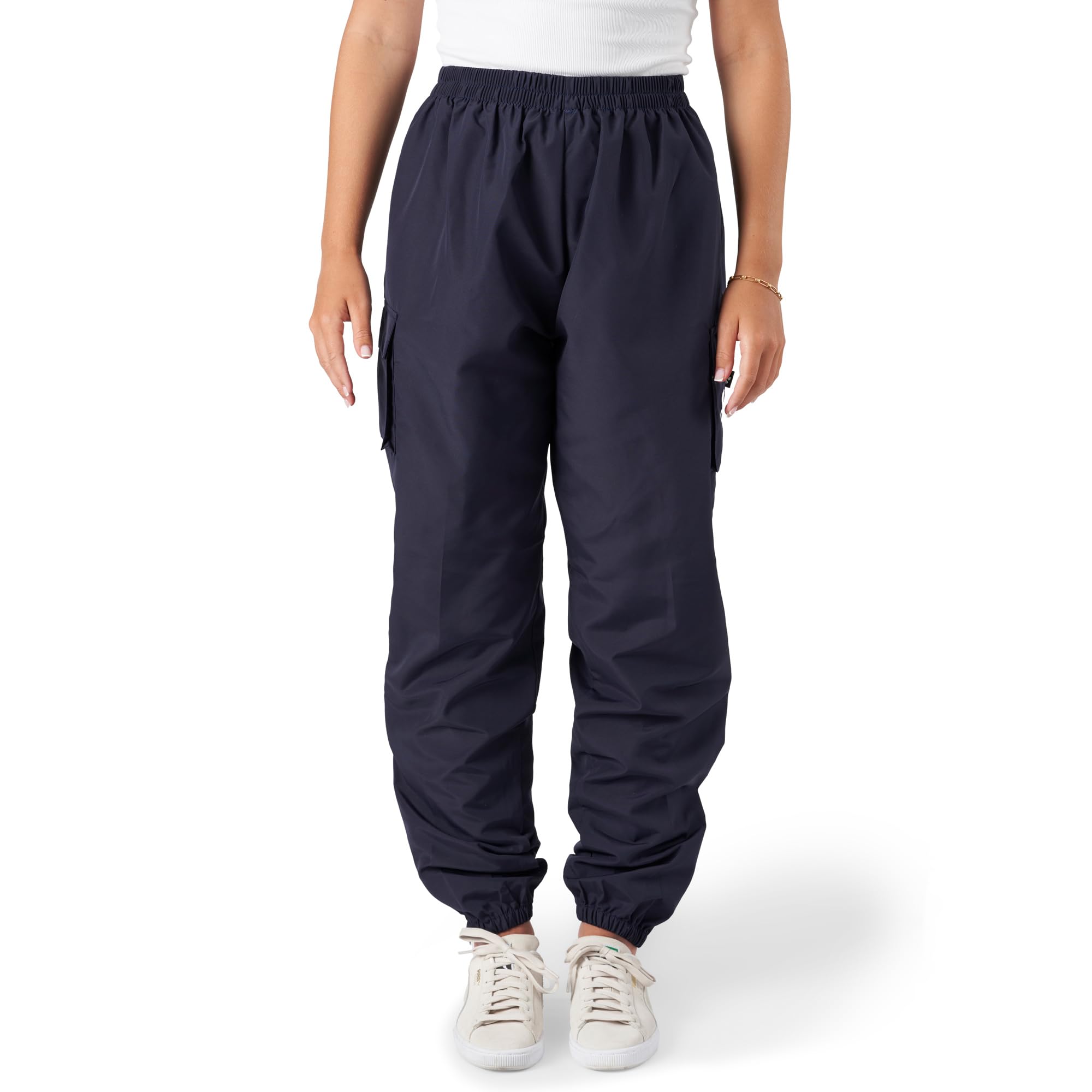 Groomers Navy Cargo Trousers with Elasticated Cuffed Hem | Hair Resistant Machine Washable Grooming Trousers M