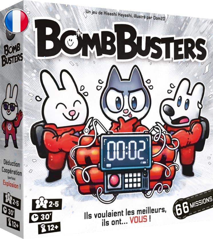 Asmodee - Bomb Busters | Jeu de Société Coopératif pour Adultes & Enfants dès 12Ans | 66 Missions sous Tension | Désamorcer la Bombe en Équipe | Jeu de...