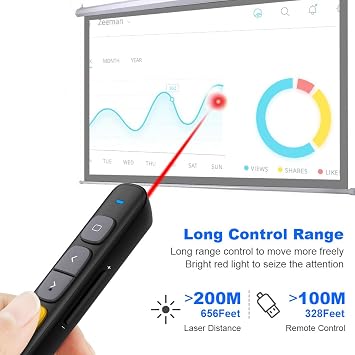 N29 Presentation Clicker Slide Pointer Clicker for Powerpoint Presentations