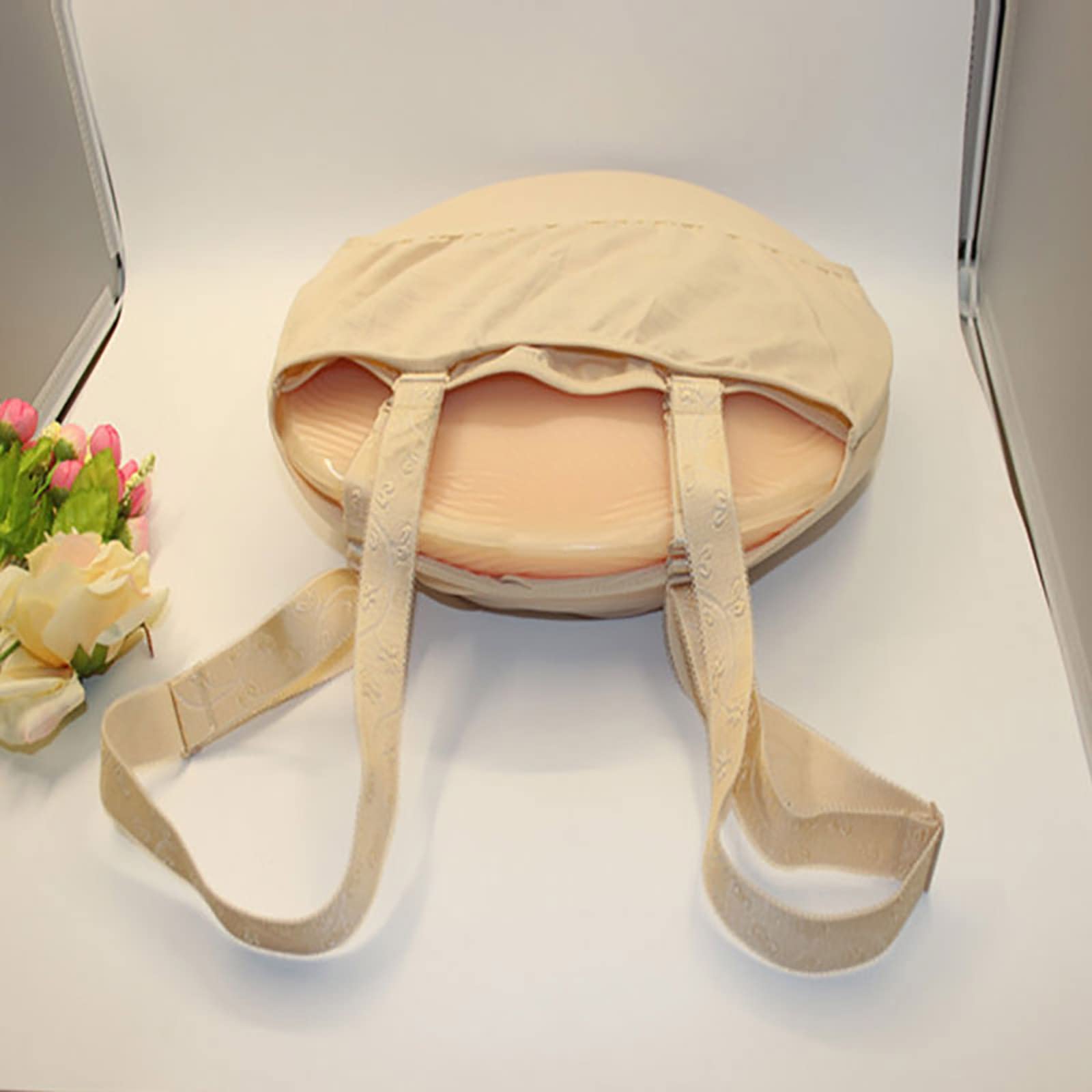 Pancia Finta Gravidanza In Spugna 39x35 Cm – Leggera E Realistica Per Cosplay, Teatro E Foto