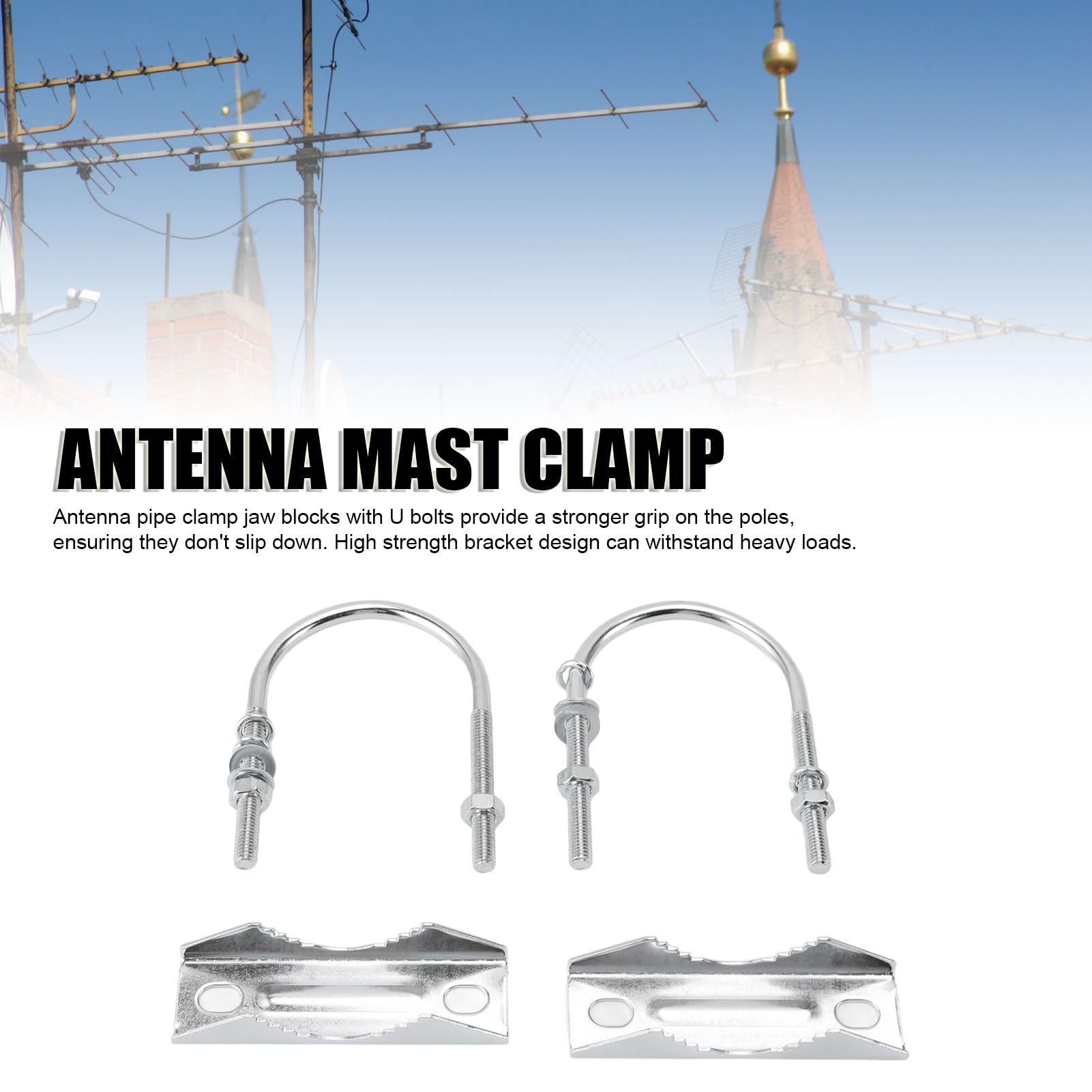 Acquista Staffa Di Fissaggio Per Palo Dell'antenna Bulloni A U Parte Di Montaggio Per Tubo Supporto Per Montaggio A Clip Per In Italia A Partire Da 11