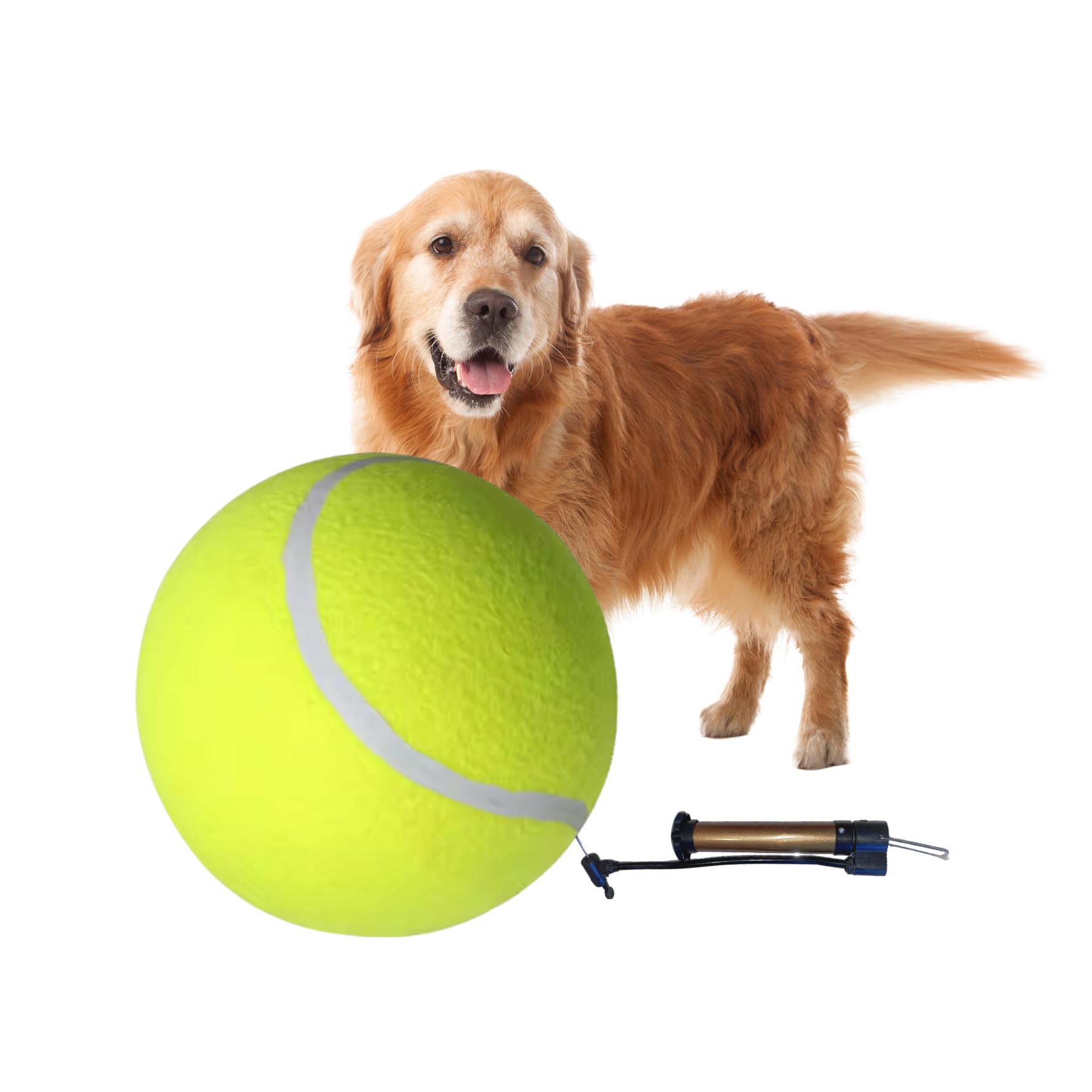 Huge 9 5 Tennis Ball for Dogs with Pump Durable Outdoor Play Ball for Small to Large Pets