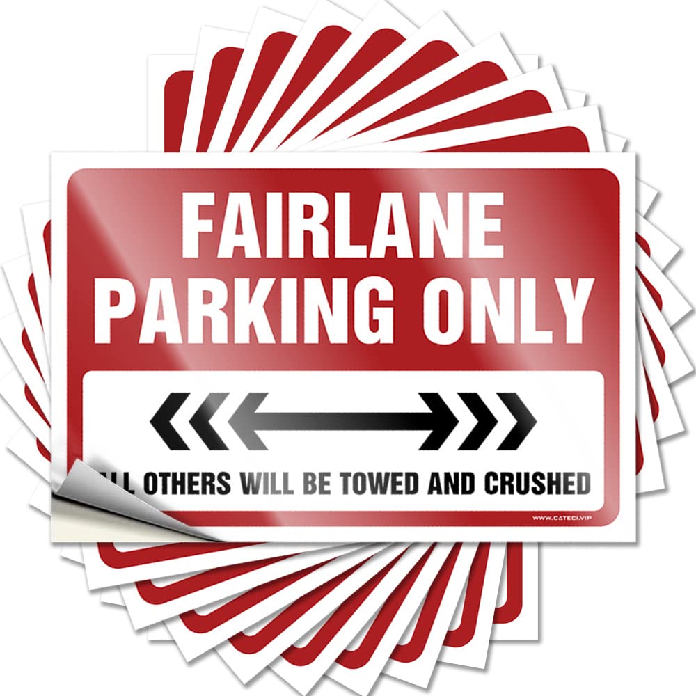 Core Tattoo, Sweet Tumbler Fairlane Parking Only | Funny Quote Hunting Decals(8X12CM)