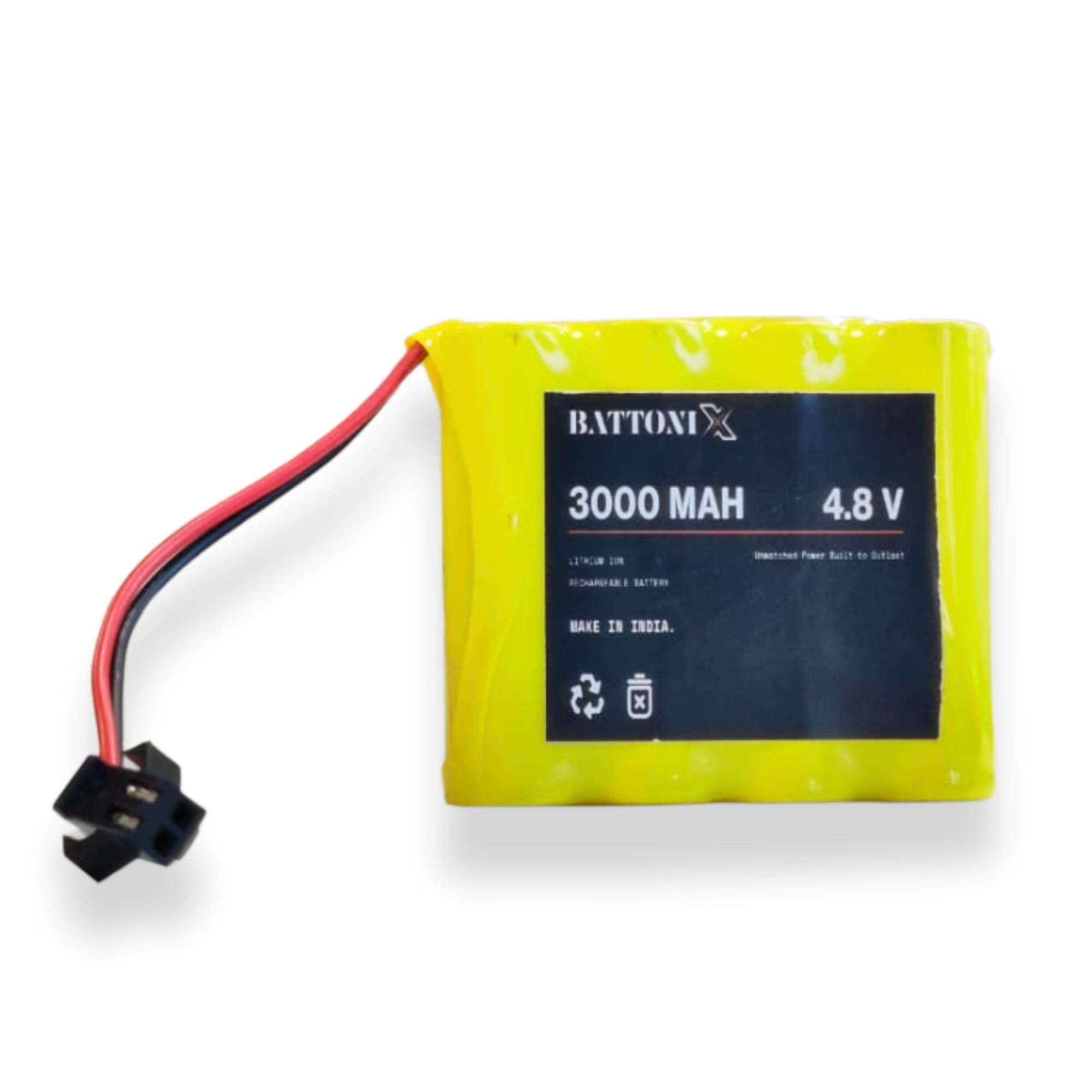 Electrobricks 3000mAh 4.8V Battery Pack High Capacity Rechargeable Power for Electronics Devices-image-7
