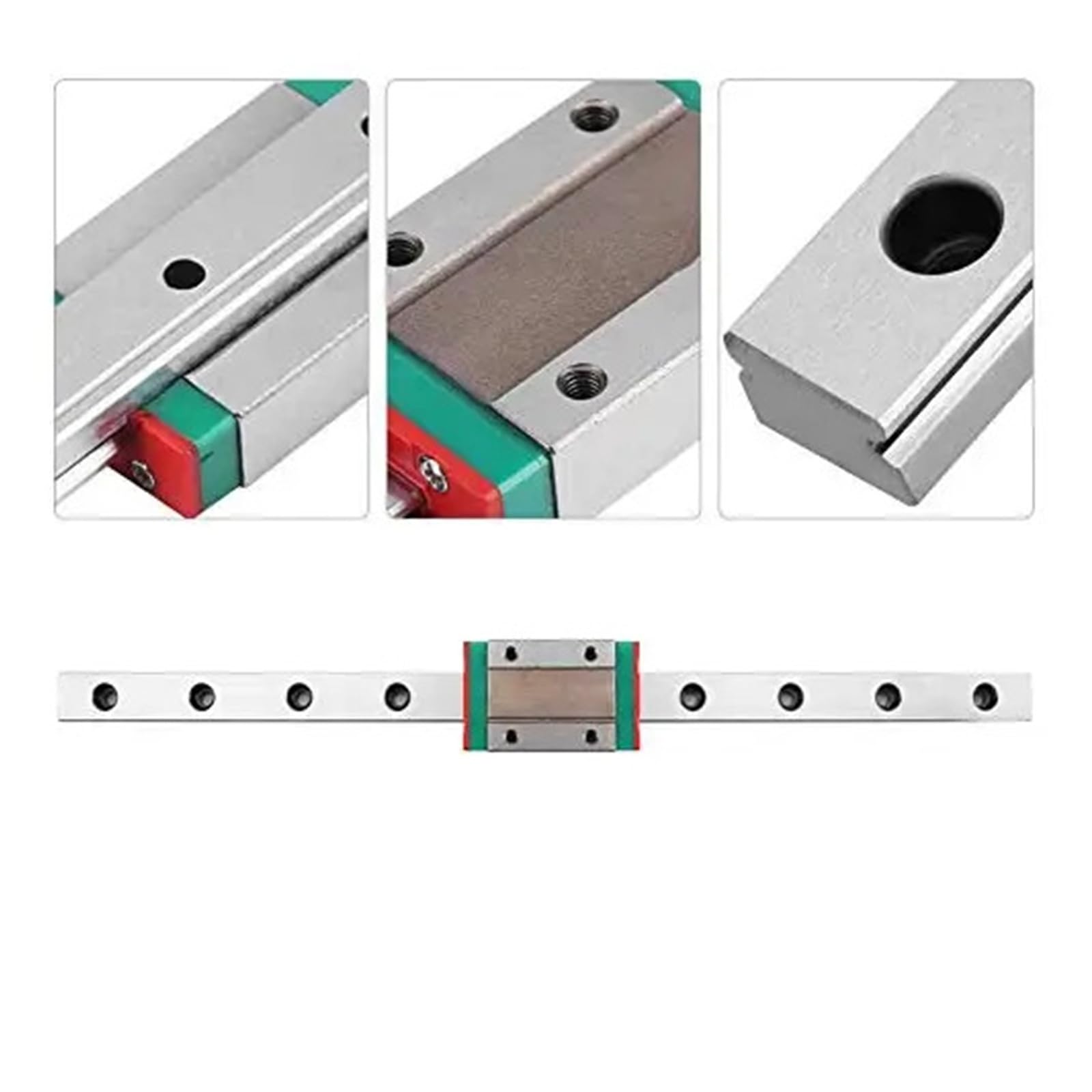Drukarka 3D MGN7 MGN9 MGN12 MGN15 50 100-1000 mm miniaturowa prowadnica liniowa 1 szt. MGN prowadnica liniowa +1 szt. MGN H/C wózek do CNC (MGN7 C, tylko 1 szt. bloku)