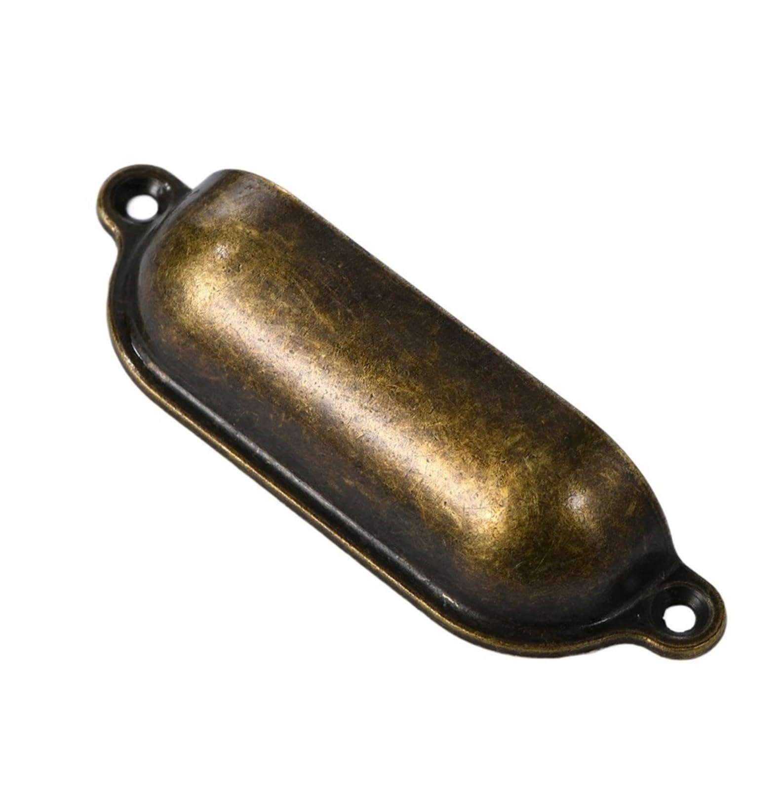 Yilwpv 2-Bronze 2Pc Antique Shell Pull Handle Vintage Furniture Cupboard Knob Black Handle Sets(2-Bronze)