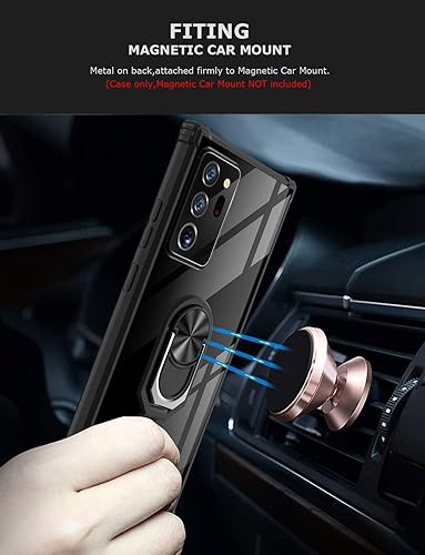 Miniatura 4 de Funda con función atril para Samsung Galaxy Note 20 Ultra, funda transparente de protección contra caídas para Galaxy Note 20 Ultra, carcasa delgada