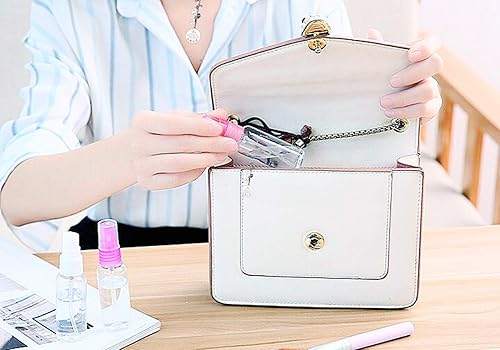 Miniatura 7 de SINIDE Botellas pulverizadoras de 1.0 fl oz1 oz, paquete de 4 botellas de viaje de plástico de niebla fina vacías transparentes, envases portátiles