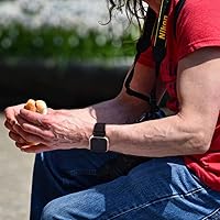 Vista 3 de Bandas de nailon compatibles con Fitbit Versa 2, Fitbit Versa Lite, Fitbit Versa, correa de repuesto suave ajustable transpirable para mujeres