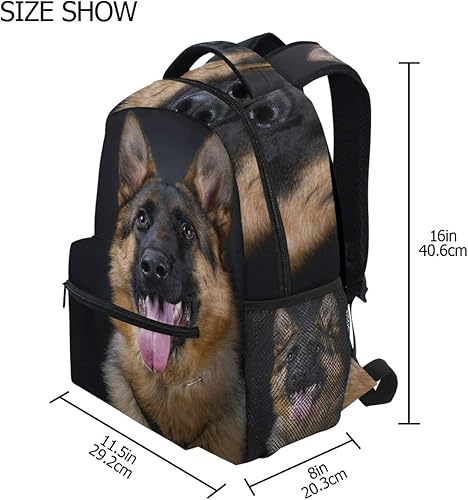 Miniatura 2 de AUUXVA TropicalLife - Mochilas para perros de pastor alemán, mochila escolar, mochila de hombro para senderismo, viajes, bolsas casuales,