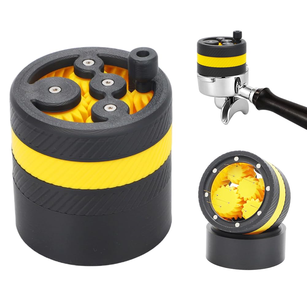 Outil WDT pour Espresso Compatible avec Porte-Filtre 58 mm Distributeur à Café à Engrenage Planétaire Accessoire Indispensable pour Machine à Espresso Idéal pour Baristas