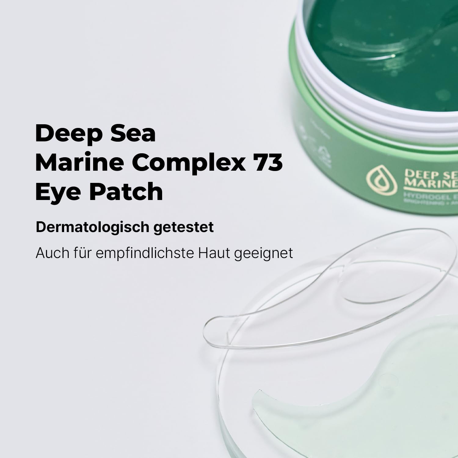 73% Meerwasser - Kollagen & EGF Augenpads I Anti-Falten (Feine Linien) I Niacinamid zum Aufhellen I Korean skincare By BACIEL (30 Paia)