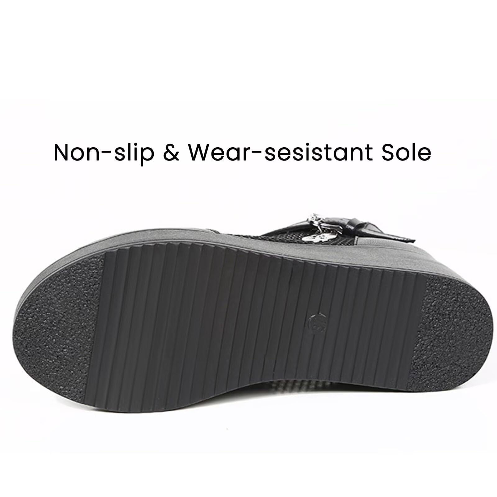 HNVAVQ Sandali con zeppa da donna, stivaletti alla caviglia con plateau e punta aperta, tacco medio da 6 cm,Sandali estive traspiranti con zip, scarpe casual e comode per camminare
