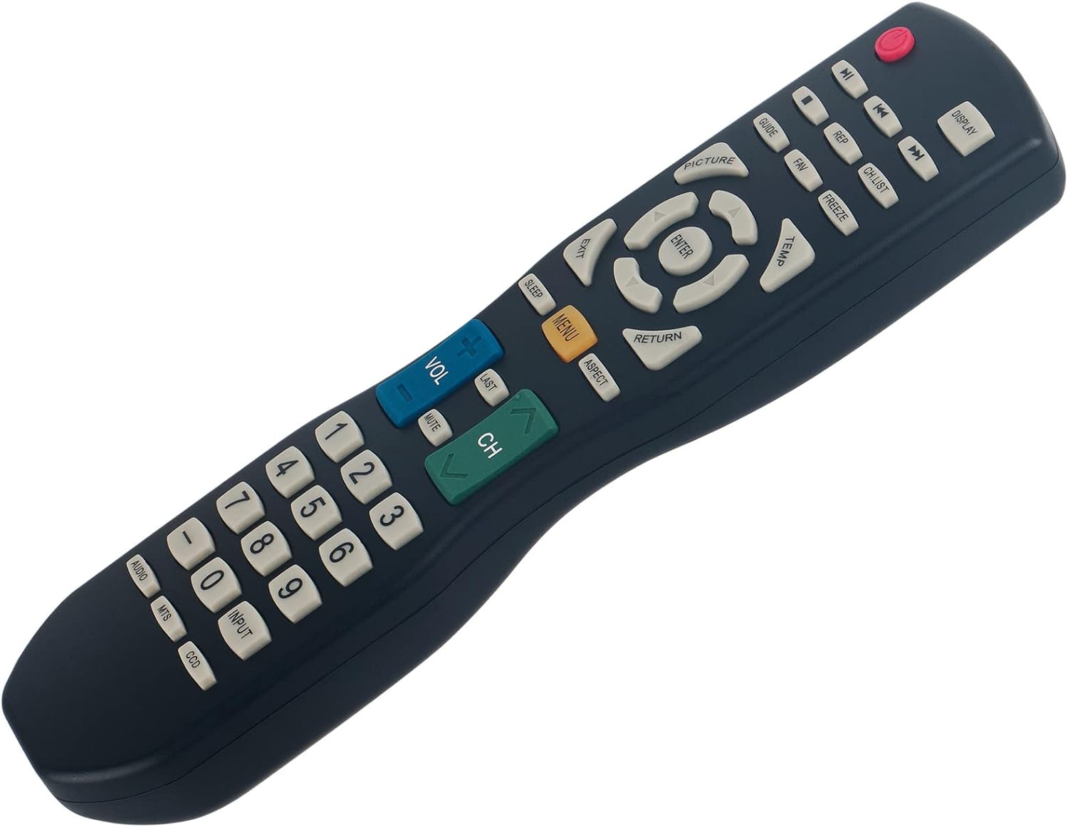 ZdalaMit Replacement Remote Control, angled view