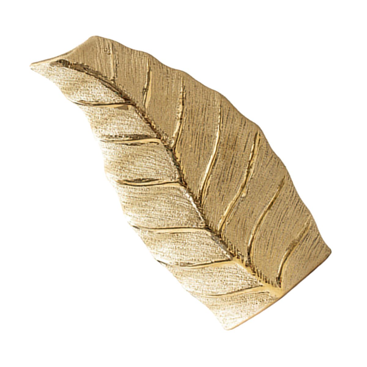 Vase en céramique or de feuille minimaliste pour bouquets