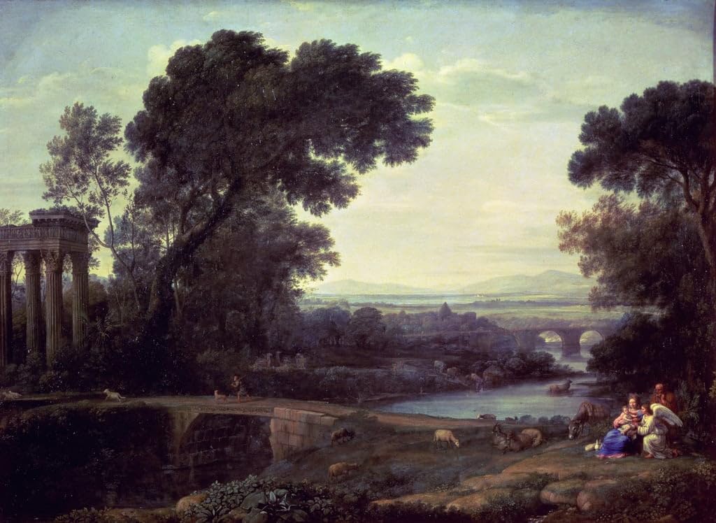 Impression d'art mural Claude Lorrain tableau midi déco chambre 60x90