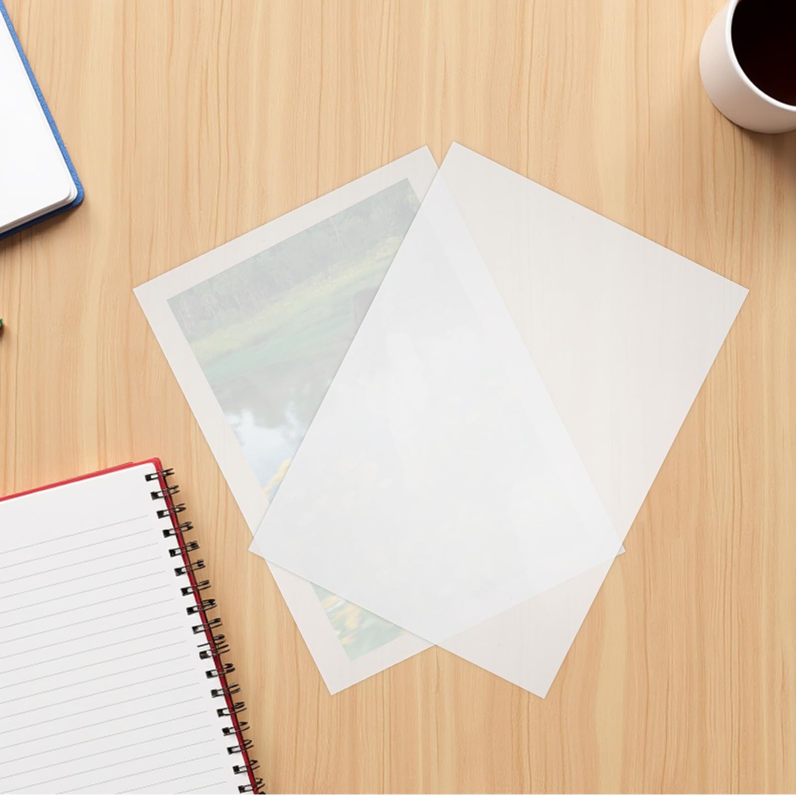 Gatuida 100hojas Láminas para Laminar Transparente de Película Plástica para Plastificar Fundas Protectoras Hogar y Oficina para Documentos y Fotos