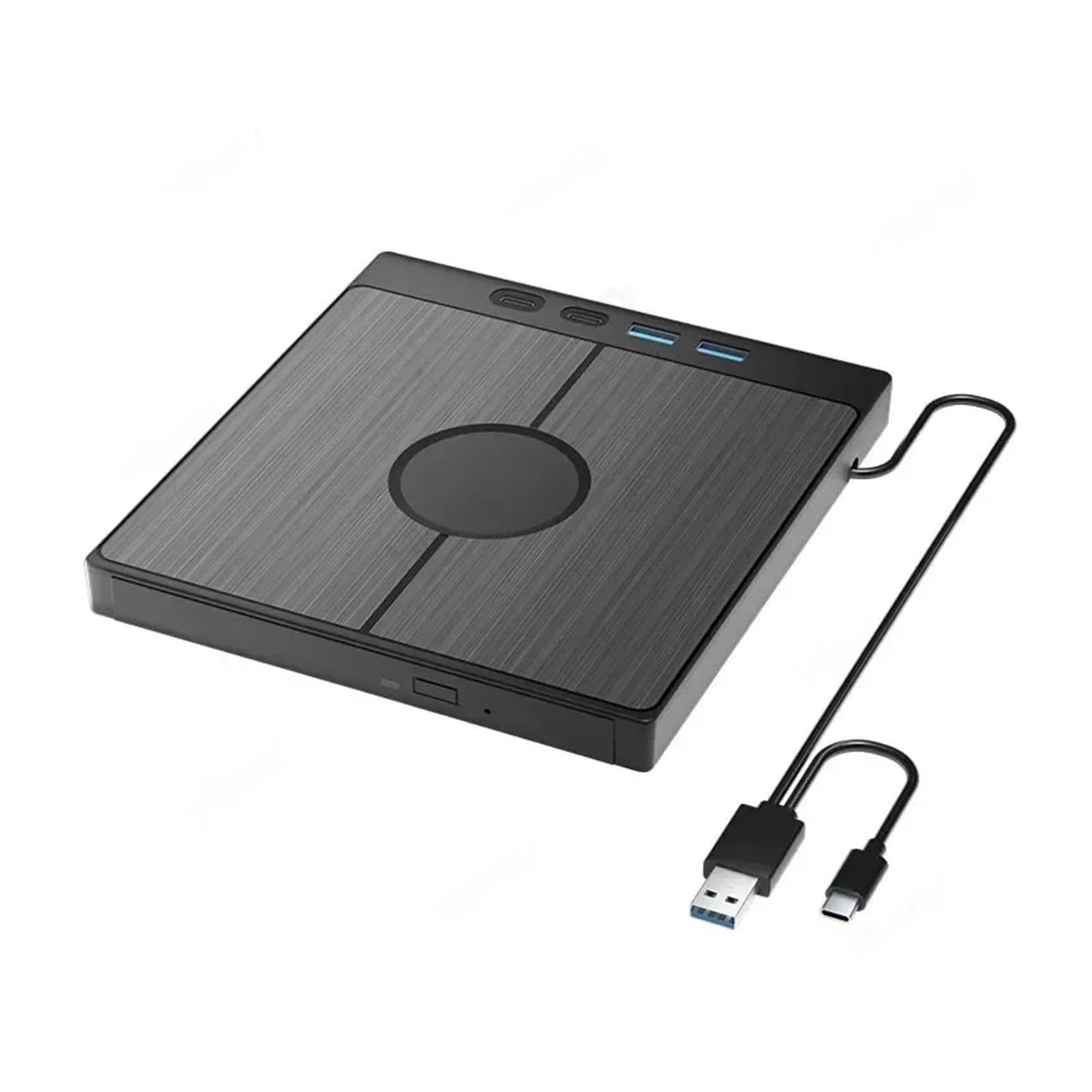 JVDDI 7-In-1 USB 3.0 Type C External CD DVD RW Optical Drive DVD Player Burner Reader Multi-Function Drive