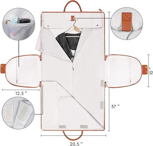 Miniatura 3 de Ytonet Bolsa de lona para ropa, bolsas convertibles para ropa de viaje para mujeres, bolsas de viaje resistentes al agua con bolsa para zapatos,