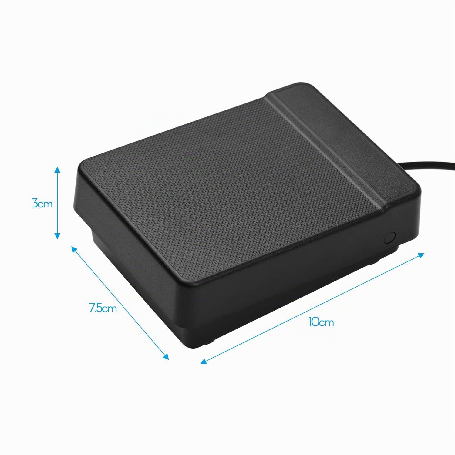 COMETX Doppio pedale 3.5mm Interfaccia Compact Sustain Pedale Universale Doppio Pedale per Strumenti Musicali Pianoforte Pieghevole Portatile Tastiera Elettronica Tamburo Pieghevole Elettronico