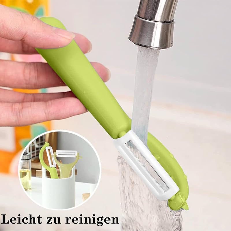 Goodchef Gyerek Hámozó Készlet 6 Részes - Biztonságos Gyümölcs és Zöldség Vágó Szett Ergonomikus Markolattal, Süti Kiszúróval, Gyerekbarát K