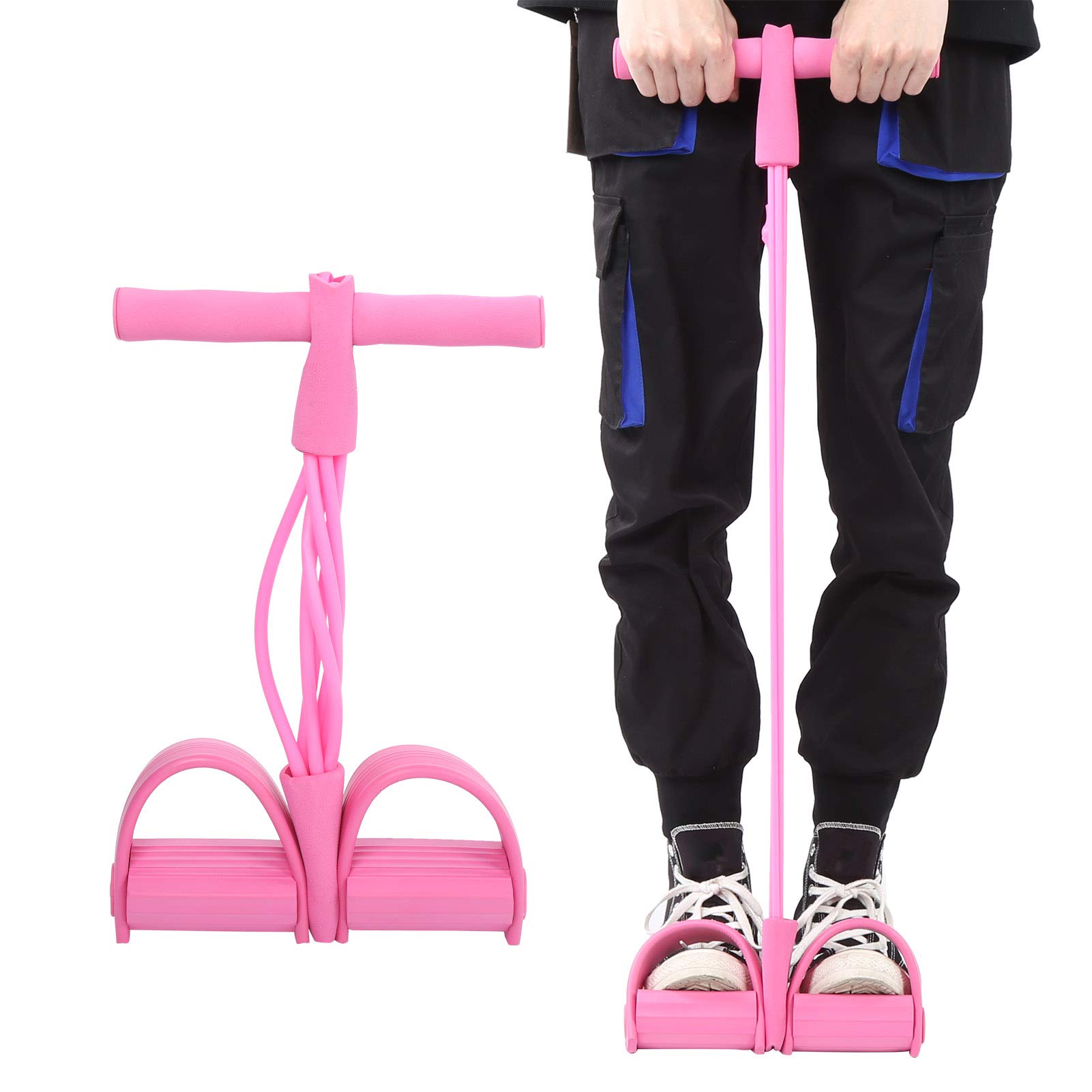 Corde De Traction élastique TPE – Lot De 2, Légère, Portable, Pour Musculation à Domicile/en Extérieur, Réduit Les Tensions, Assouplit Les épaules