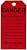 Brady 86573 5-3/4" Height, 3" Width, B-851 Economy Polyester, Black On Red Color Scaffolding Tag (Pack Of 10)