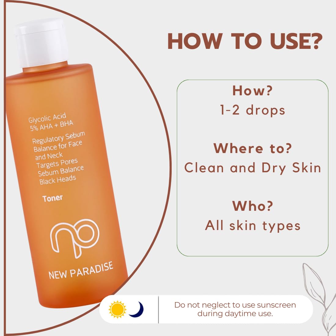 New Paradise Gözenek Sıkılaştırıcı Siyah Nokta Karşıtı Sebum Dengeleyici Akne Karşıtı Tonik 200 ml