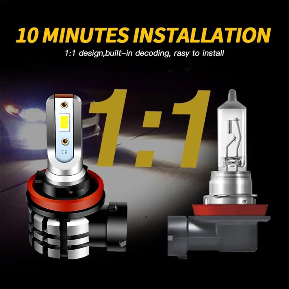 Kit lampadine for fari a LED abbaglianti e anabbaglianti da 3 pezzi for motocicletta, 9600LM, adatte for Suzuki Vstrom 1000 2014-2016 2018 2019