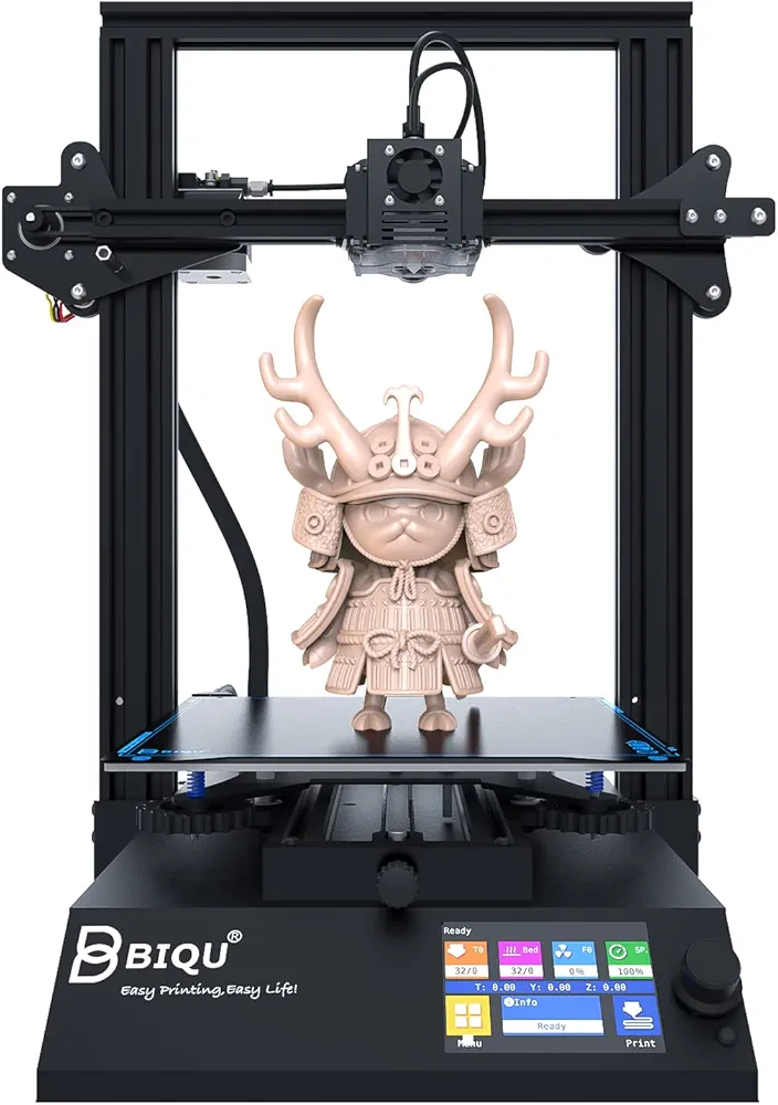 BIQU B1 stampante 3D FDM, 3D Printer con scheda madre silenziosa a 32 bit, alimentazione di sicurezza, piastra magnetica rimovibile e volume di stampa del curriculum 235x235x270mm