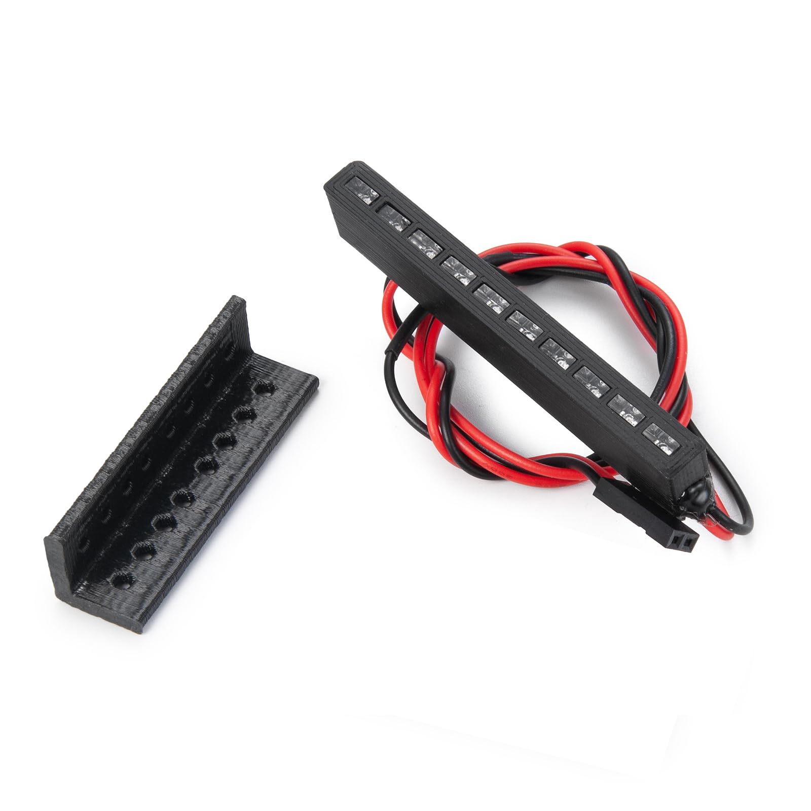 WEFEINO RC LED Lights 32mm 65mm RC Brake Light Stop Lamp for 1/10 RC Crawler Axial SCX10 90046 Wraith RR10 TRX4 D90 (65mm-Red)