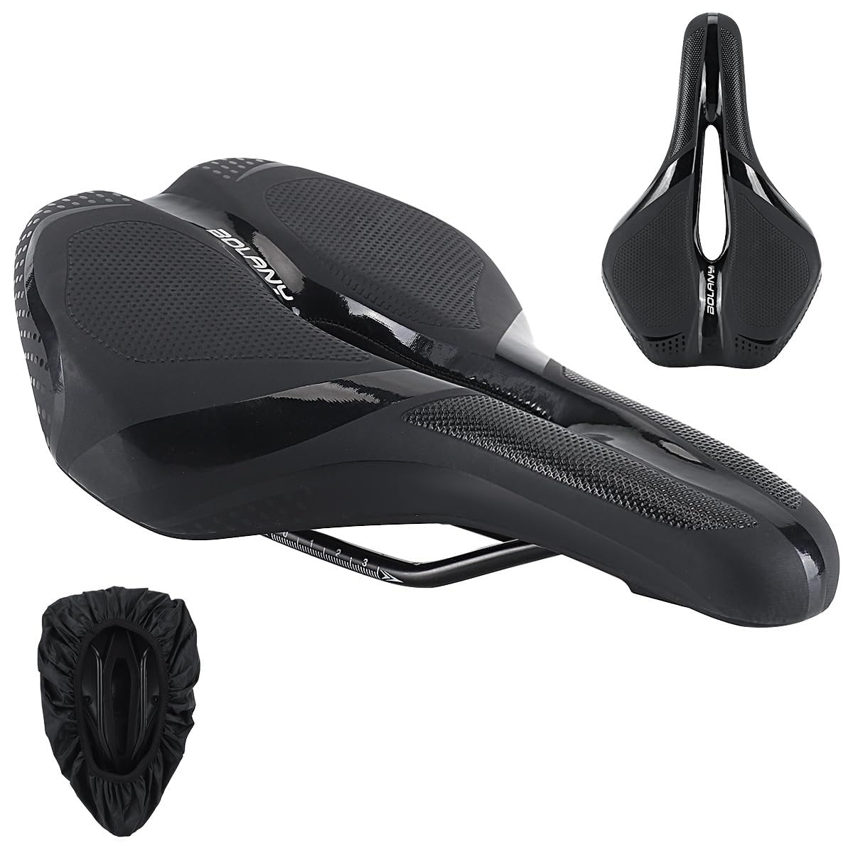 Pence & Moon Cuscino Per Sella Bici In Gel – 41 Mm Di Morbidezza – Copertura Impermeabile Inclusa – Antiscivolo, Universale - 5