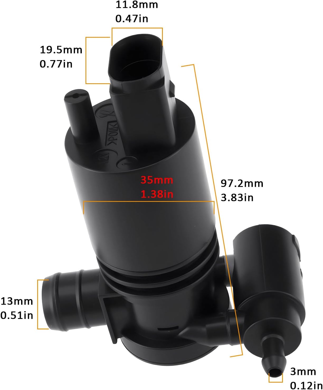 Car Windscreen Washer Pump Compatible with Honda Civic 2016-2022
