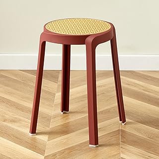 スタッキングチェア ラウンドベンチ スタッキングスツール プラスチック スツール シンプル おしゃれ 積み重ね収納 軽量 耐荷重160kg 腰掛け 来客用 屋台イス